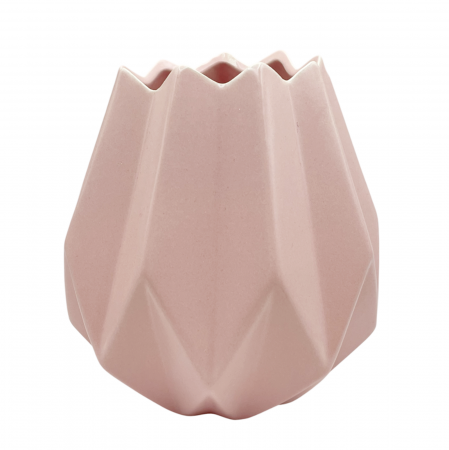 Vaze & Vase Decorative - Vaza ceramica EDITH, Roz, 14cm