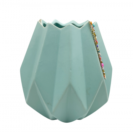 Vaza ceramica EDITH, Turcoaz, 14cm [1]