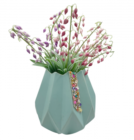 Vaza ceramica EDITH, Turcoaz, 14cm [2]