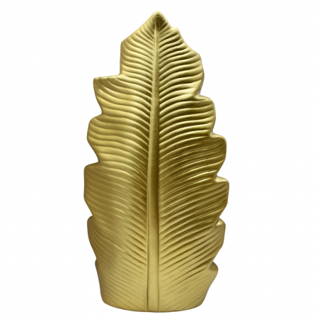 Vaza ceramica FEATHER, Auriu [2]