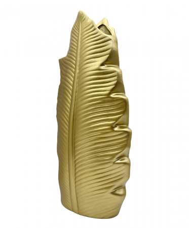 Vaza ceramica FEATHER, Auriu [3]