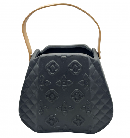 Vaza ceramica FIRENZE BORSA, Negru, 19x17cm [1]