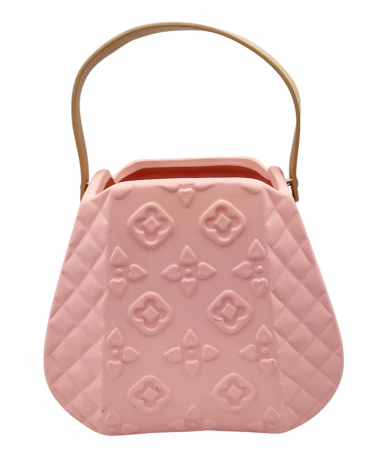 De Sezon - Vaza ceramica FIRENZE BORSA, Roz, 19x17cm