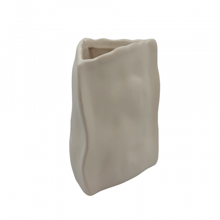 Vaze & Vase Decorative - Vaza ceramica FORIO, Bej, 14cm