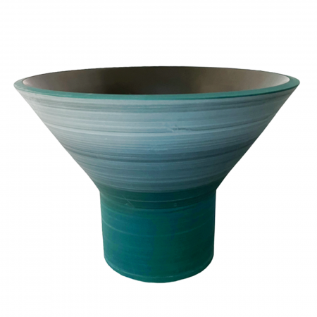 De Vara - Vaza ceramica GRISELDA, Turcoaz, 24x16cm
