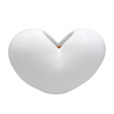Vaza ceramica HEART, Alb, 16x20cm [1]