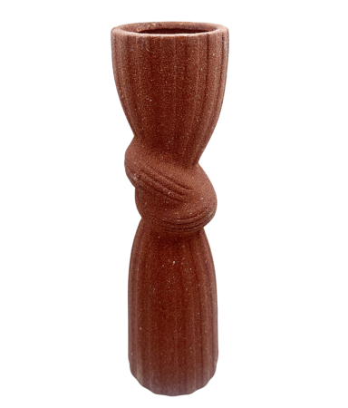 Vaze & Vase Decorative - Vaza ceramica KINKY, Caramiziu, 27cm