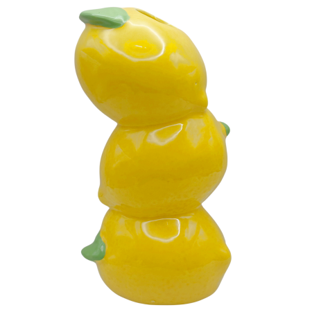 Vaza ceramica LEMON DROP - model lamai - galbena [1]
