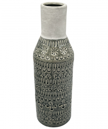 Vaze & Vase Decorative - Vaza ceramica RALPH, Gri, 37cm