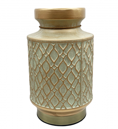 Vaza ceramica BONITA, Bleu Auriu, 23cm [2]