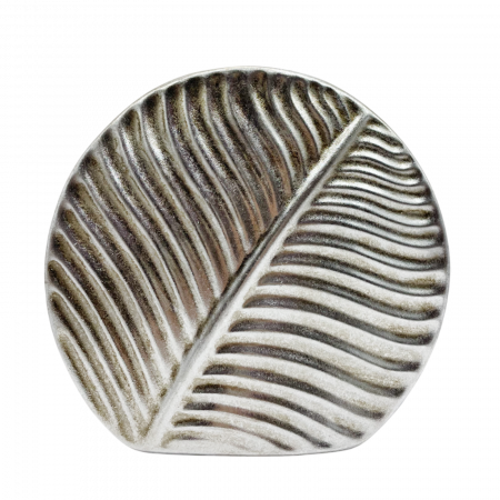 Vaza ceramica LEAF, Argintiu, 25cm [1]