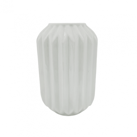 Vaze & Vase Decorative - Vaza ceramica STEVEN, Alb, 19cm