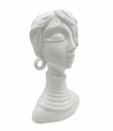 Vaza ceramica DONNA, Alb, 18cm [1]