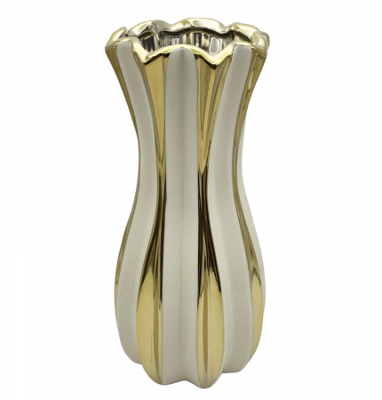 Vaza ceramica BEATRICE, Crem, 23.5cm [1]