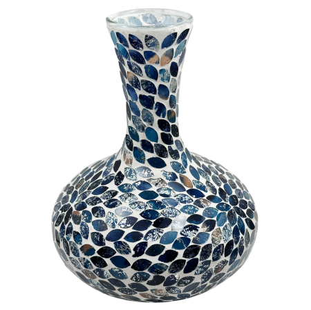 Vaze - Vaza decorativa sticla cu mozaic AZURE - Albastru