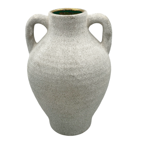 Vaze & Vase Decorative - Vază Decorativă Texturată cu Manere BERCY, Gri pietruit