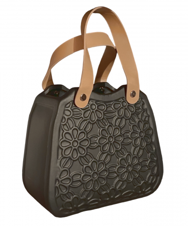 Vaza ceramica MILANO BORSA, Negru, 17x18cm [1]