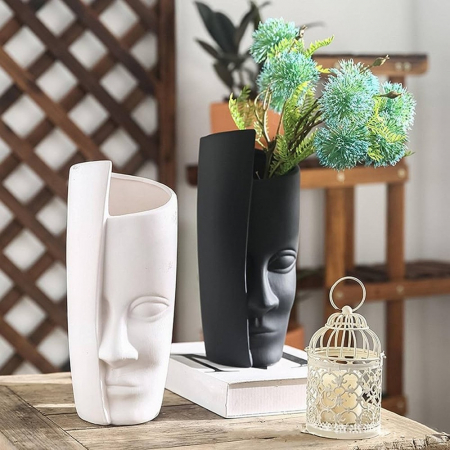 Vaza ceramica NORDIC, Negru, 23cm [2]