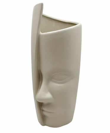 Vaza ceramica NORDIC, Bej, 23cm [1]