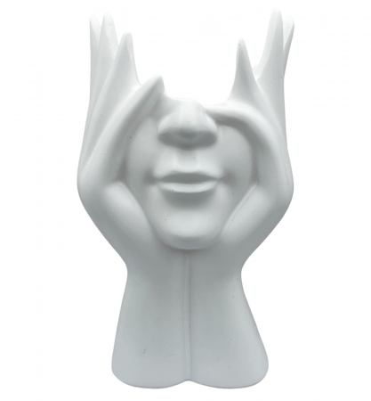 Vaza ceramica MADONNA, Alb, 17cm [1]