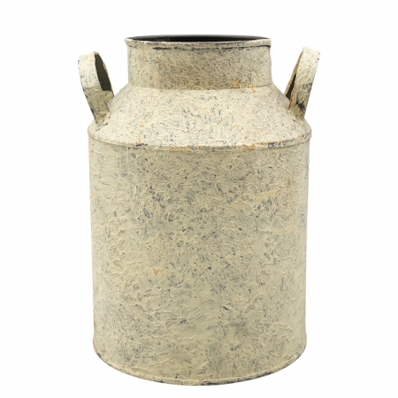 De Gradina - Vaza metal VINTAGE JANA, Crem, 18cm