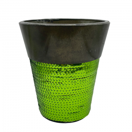 De Gradina - Vaza metal ZOEY, Verde, 15cm