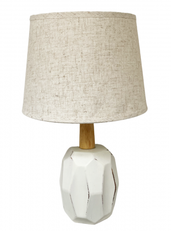 Veioze & Lampi Decorative - Veioza ceramica MARBLE, Alb, 36cm