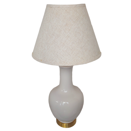 Veioza ceramica HENRY, Alb/ Auriu, 70cm [2]