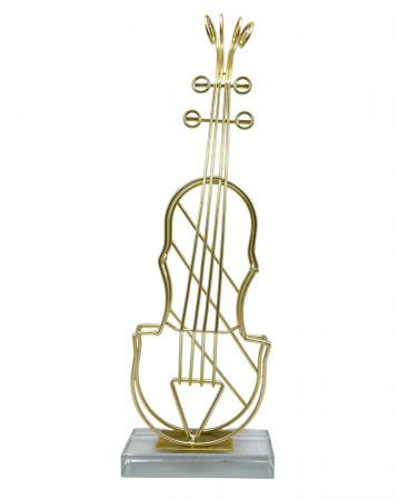 Figurine & Statuete - Vioara decorativa MIRACLE, Auriu, 12x36cm