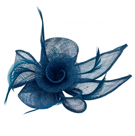 Accesorii De Par & Voalete & Diverse - Voaleta - Accesoriu par & Brosa ELOISE, Albastru ocean