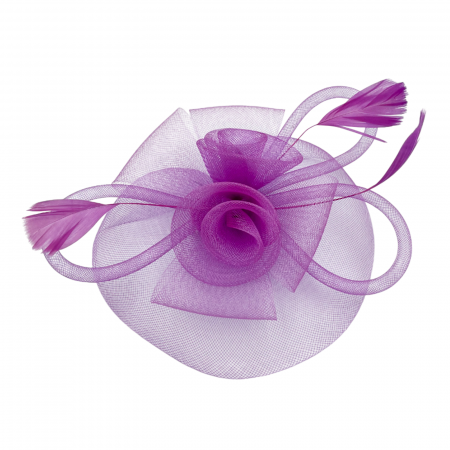 Voaleta - Fascinator MARILOU, Mov, 20cm [3]