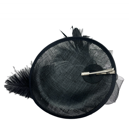 Voaleta - Fascinator ASCOT, Negru, 20cm [5]
