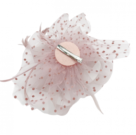Voaleta - Fascinator LIZETTE, Roz, 20cm [2]