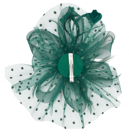 Voaleta - Fascinator LIZETTE, Verde, 20cm [1]