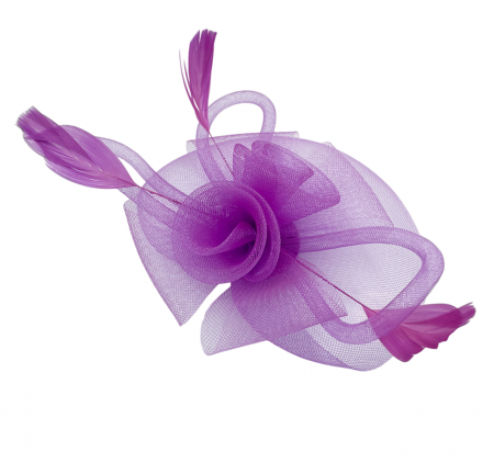 Voaleta - Fascinator MARILOU, Mov, 20cm [1]