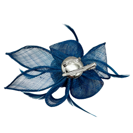 Brosa & Fascinator Voaleta eleganta ELOISE - Turcoaz [1]