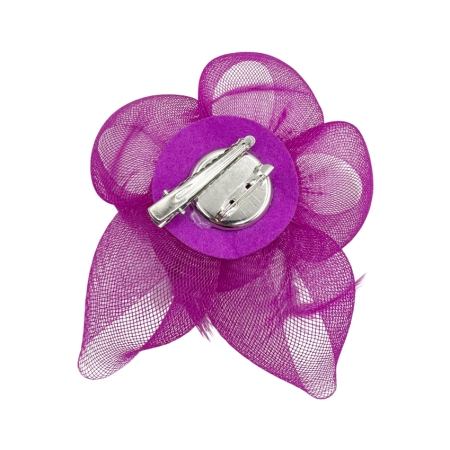 Brosa & Fascinator voaleta LUCINDA - Mov magenta [1]