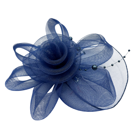 Accesorii De Par - Voaleta - Fascinator Bleumarin