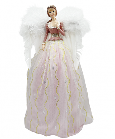 Figurine & Statuete - Figurina Zana cu lumina LED GRACE, Roz, 32cm