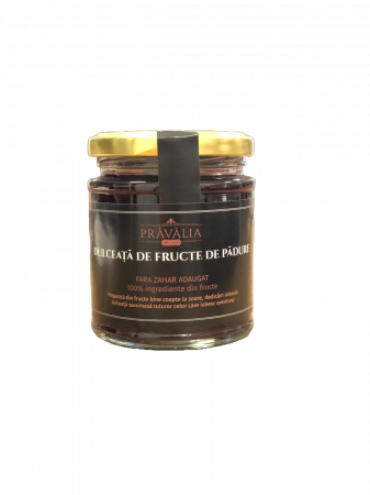 PRODUSE - DULCEAȚĂ DE FRUCTE DE PĂDURE FĂRĂ ZAHĂR 200 GR
