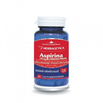 Aspirina Naturala Cardioprim Herbagetica 60 Capsule [1]