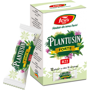 Plantusin forte, R22, sirop tuse (12 plicuri a câte 10 ml sirop) [1]