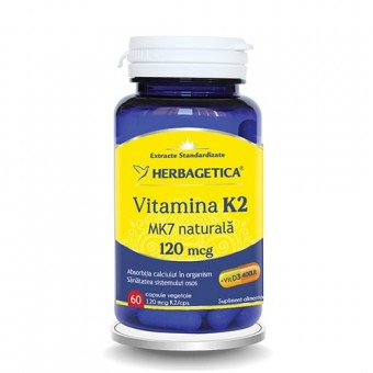 Vitamina K2 MK7 Naturala Herbagetica 60 Capsule [1]