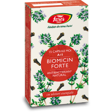 Antibiotice naturale - Biomicin Forte (A15) 15 cps Fares