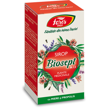 Antibiotice naturale - Biosept cu miere și propolis, A13, sirop, 100 ml