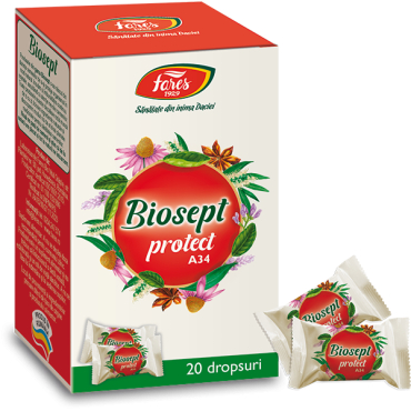 Antibiotice naturale - Biosept protect, A34, 20 dropsuri