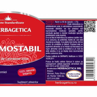 Glicemostabil Herbagetica 60+10 capsule [1]