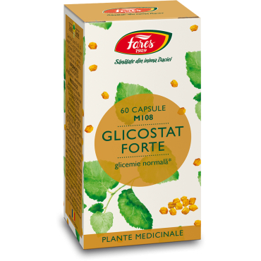Suplimente - Glicostat Forte, M108, 60 capsule