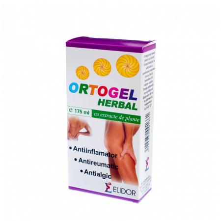 Creme/Geluri terapeutice - Ortogel Herbal, 175 ml, Elidor