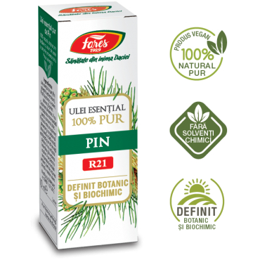 Uleiuri esențiale - Pin R21, ulei esențial 100% pur, definit botanic și biochimic